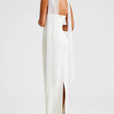 Strapless Maxi Jurk met Elegante Pasvorm en Split
