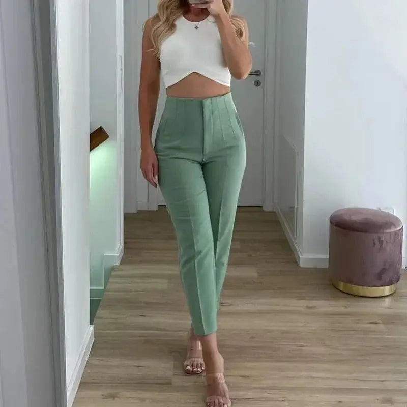 Isabell | Hoge Taille Plissé Broeken