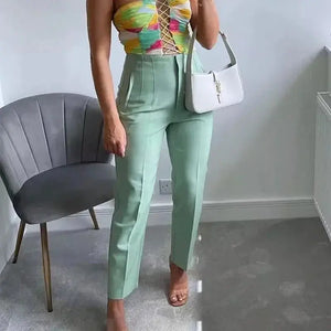 Isabell | Hoge Taille Plissé Broeken