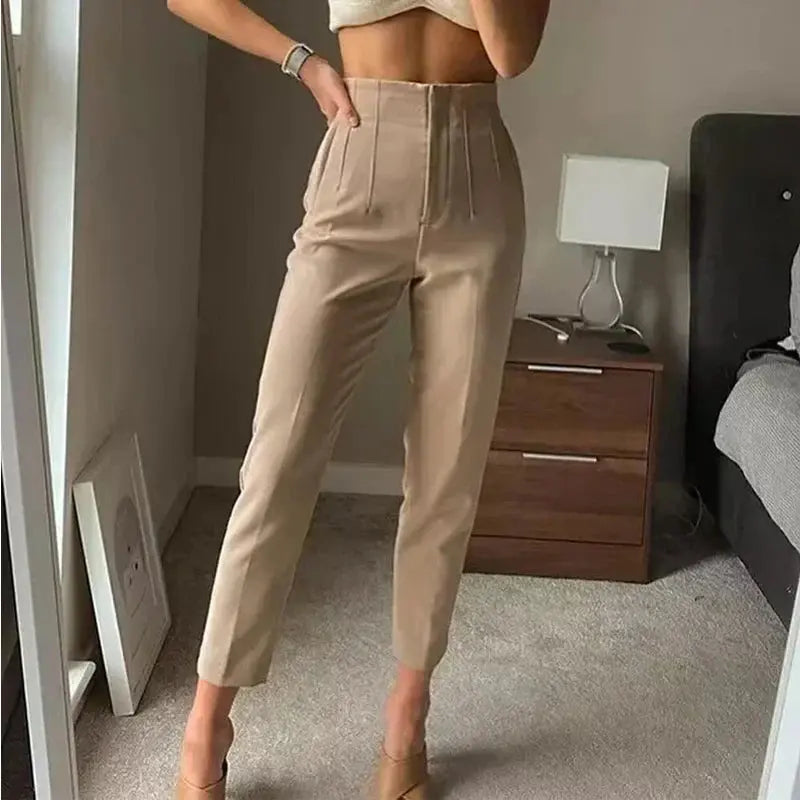 Isabell | Hoge Taille Plissé Broeken