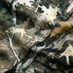 Anna | Off-Shoulder Mesh-Top met Camouflage-Print & Trompetenärmeln