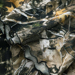 Anna | Off-Shoulder Mesh-Top met Camouflage-Print & Trompetenärmeln