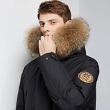 Heren Donsjas – Warme Mid-Length Winterjas met Eendendons