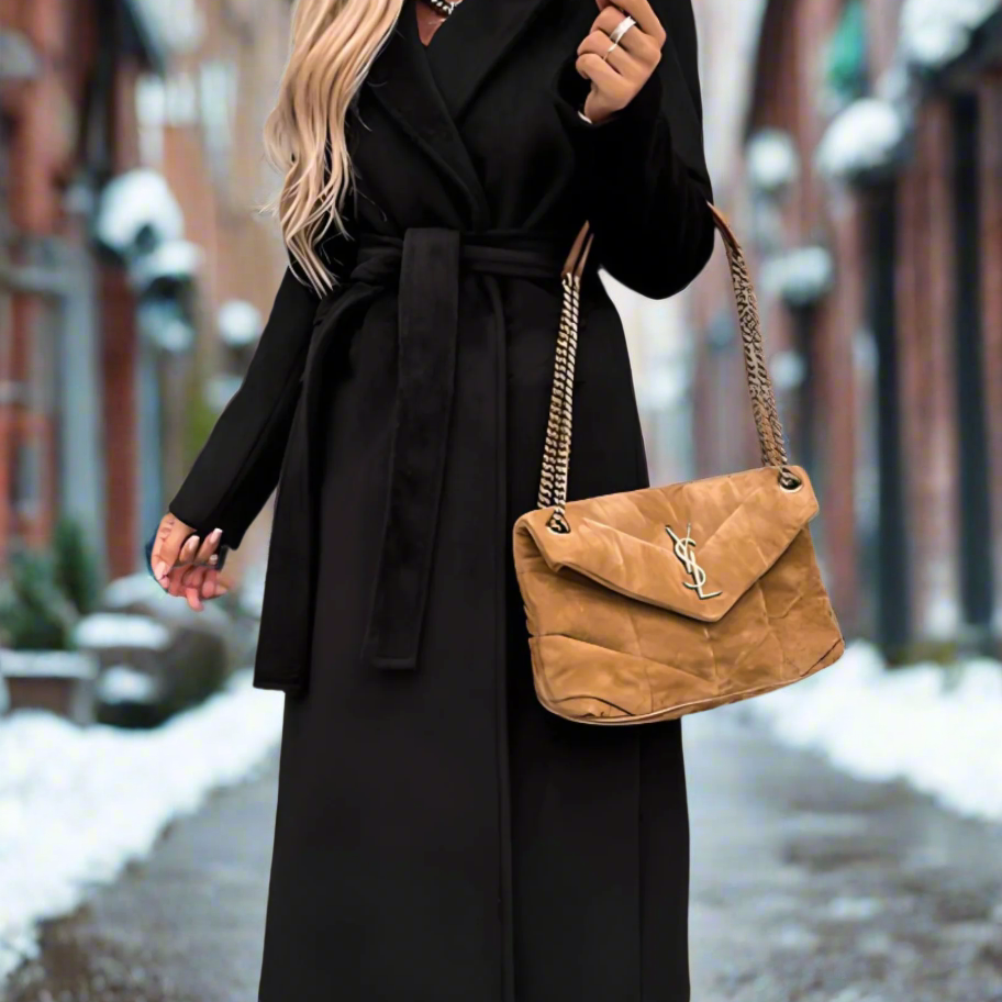 Livy™ Dames Elegante Lange Wintermantel