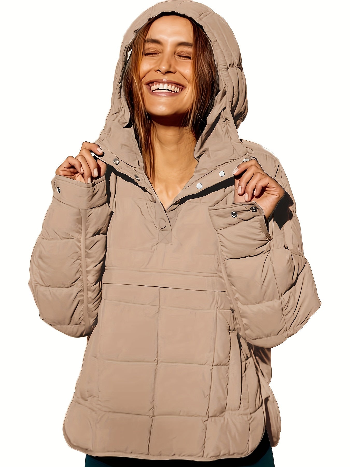 Ninthe™ Dames Gewatteerde Winterjas