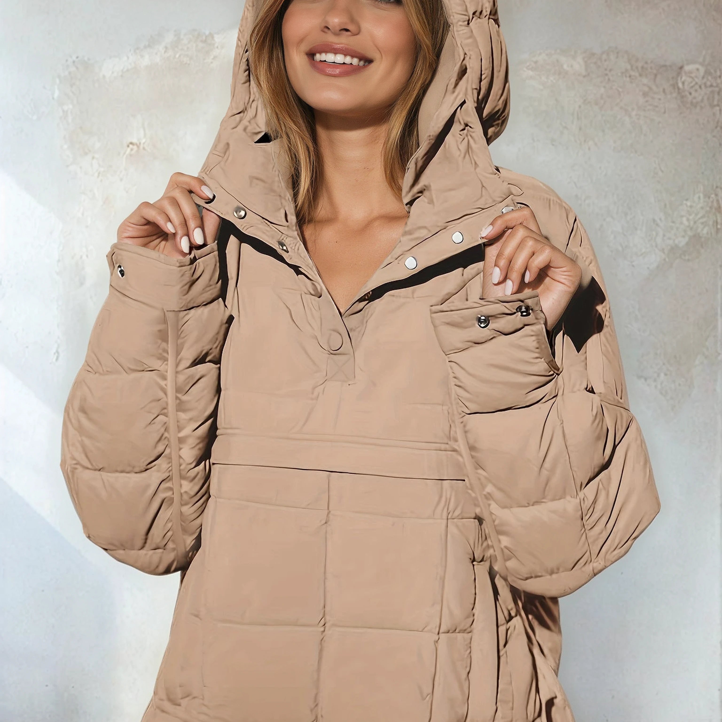 Ninthe™ Dames Gewatteerde Winterjas
