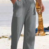 Maes™ Casual linnen herenbroek