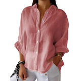 Mila™ Dames Oversized Linnen Blouse