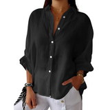 Mila™ Dames Oversized Linnen Blouse