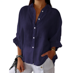 Mila™ Dames Oversized Linnen Blouse