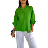Mila™ Dames Oversized Linnen Blouse