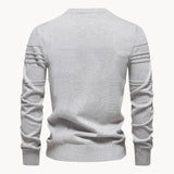 Heren Gebreide Pullover – Slim Fit Trui van Ademend Katoenmix