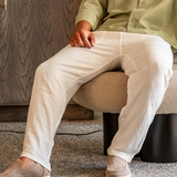 Adrian | Lichte Slim Fit Heren Zomer Linnenbroek met Koord