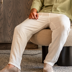 Adrian | Lichte Slim Fit Heren Zomer Linnenbroek met Koord