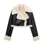 Shearling™ Winterjas | Faux-Leren Look | Warm en Stijlvol