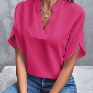 Losvallende™ Blouse | Split-Hals | Comfort en Stijl