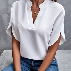 Losvallende™ Blouse | Split-Hals | Comfort en Stijl