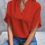 Losvallende™ Blouse | Split-Hals | Comfort en Stijl