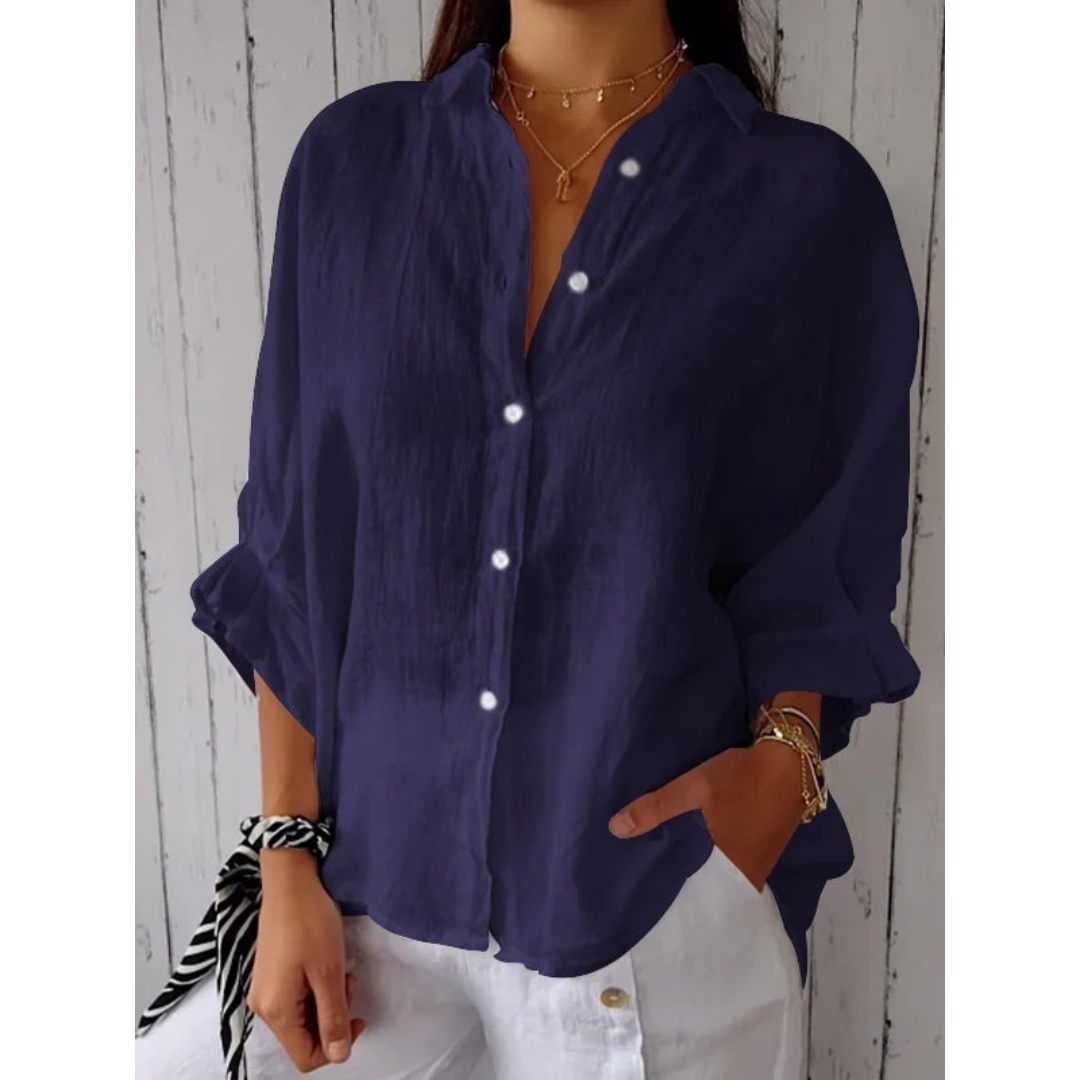 Emilie™ Dames Linnen Blouse
