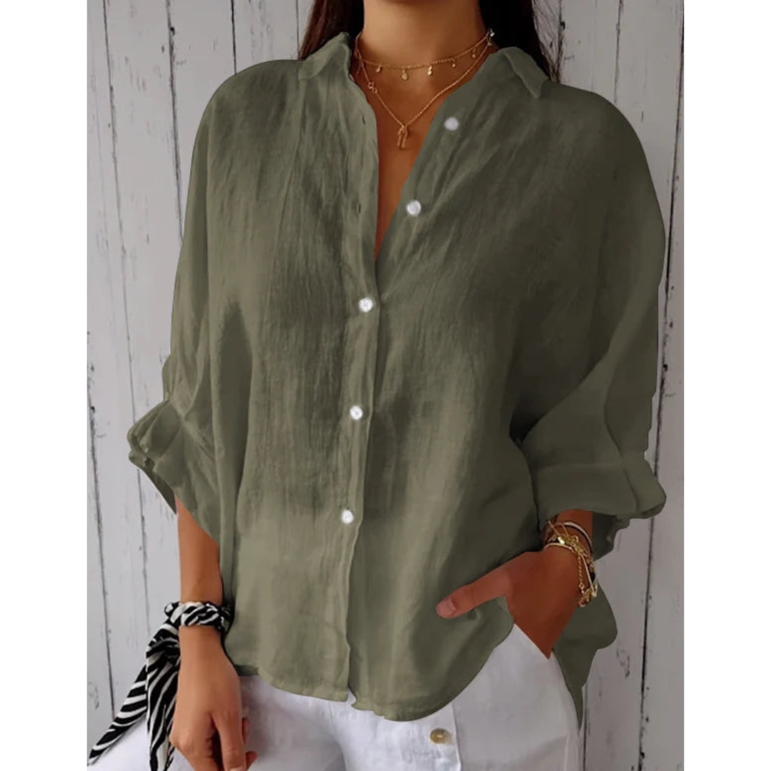 Emilie™ Dames Linnen Blouse
