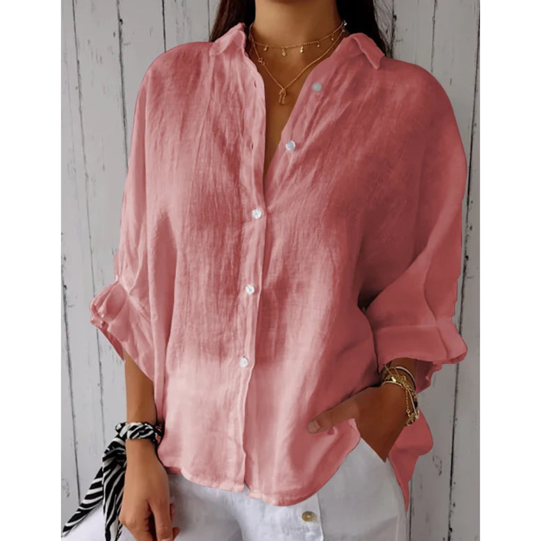 Emilie™ Dames Linnen Blouse