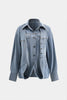 Ava | Oversized Denim Hemd met Knopfleiste – Casual Allrounder