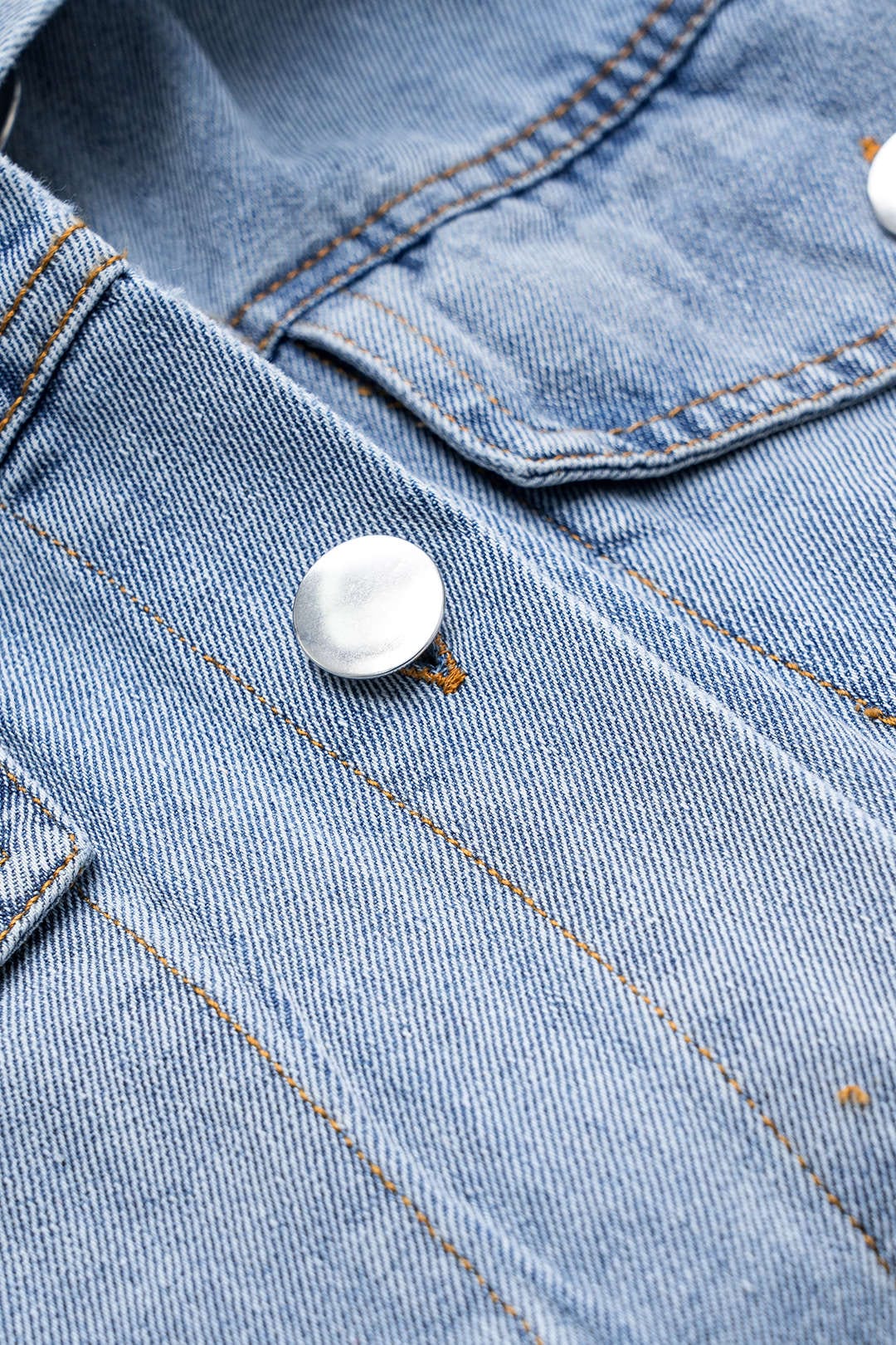 Ava | Oversized Denim Hemd met Knopfleiste – Casual Allrounder