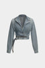 Diana | Cropped Wickeljacke van Denim – Modern en feminin