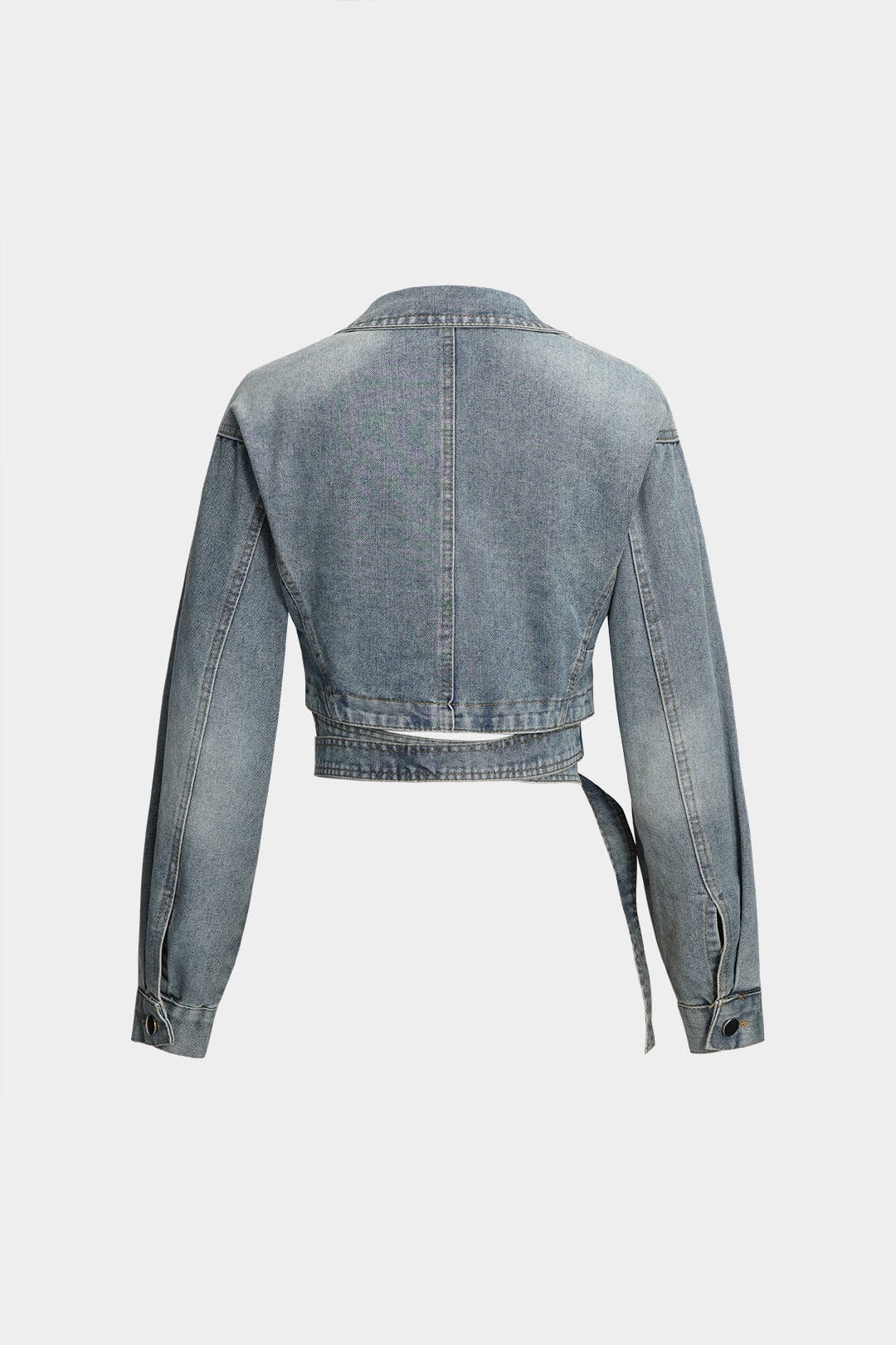 Diana | Cropped Wickeljacke van Denim – Modern en feminin