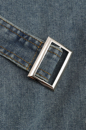 Diana | Cropped Wickeljacke van Denim – Modern en feminin
