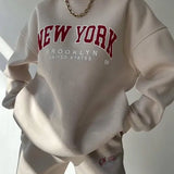 Co-ord™ Set met "New York" Print | Katoenmix | Comfortabel en Trendy