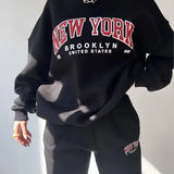 Co-ord™ Set met "New York" Print | Katoenmix | Comfortabel en Trendy