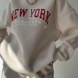 Co-ord™ Set met "New York" Print | Katoenmix | Comfortabel en Trendy