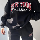 Co-ord™ Set met "New York" Print | Katoenmix | Comfortabel en Trendy