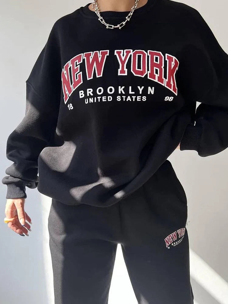 Grote™ trui | Katoenmix | New York Stijl