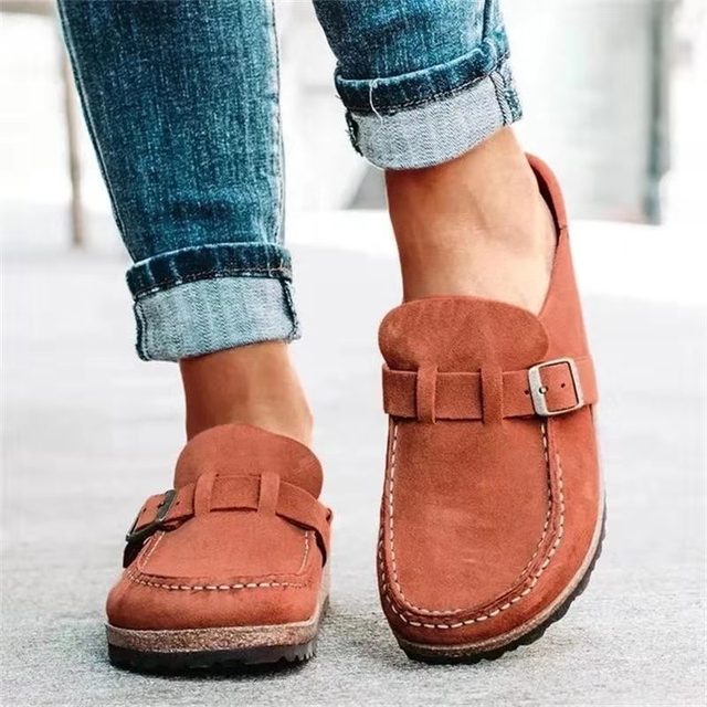 Fleurke™ Comfortabele Dames Loafers met Gespdetail