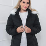 Eliane™ Warme Gewatteerde Winterjas