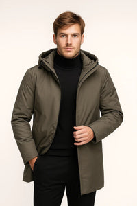 Parka Heren | Minimalistisch | Met Capuchon | Winter | Comfortabele pasvorm | Ideaal voor koude dagen