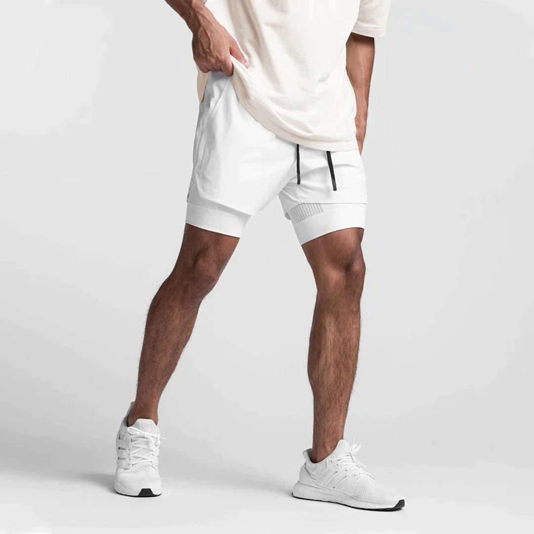 Carter™ Heren 2-in-1 Sportshort