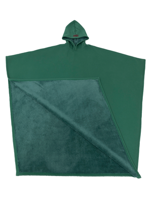 Luxe™ Fleece Poncho met Capuchon