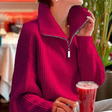Half™ Zip Gebreide Trui | Zachte Brei | Comfort en Stijl