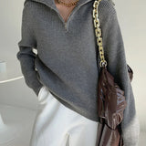 Half™ Zip Gebreide Trui | Zachte Brei | Comfort en Stijl