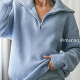 Half™ Zip Gebreide Trui | Zachte Brei | Comfort en Stijl
