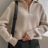 Half™ Zip Gebreide Trui | Zachte Brei | Comfort en Stijl