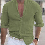 Dean™ Heren Linnen Overhemd