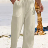 Maes™ Casual linnen herenbroek