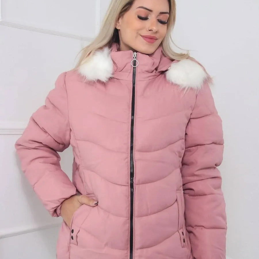 Eliane™ Warme Gewatteerde Winterjas