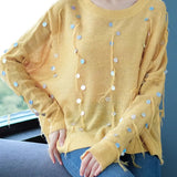 Beatrice™ Speelse Trui met Metallic Accenten