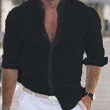 Dean™ Heren Linnen Overhemd