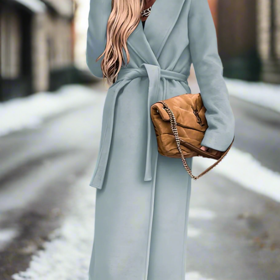 Livy™ Dames Elegante Lange Wintermantel